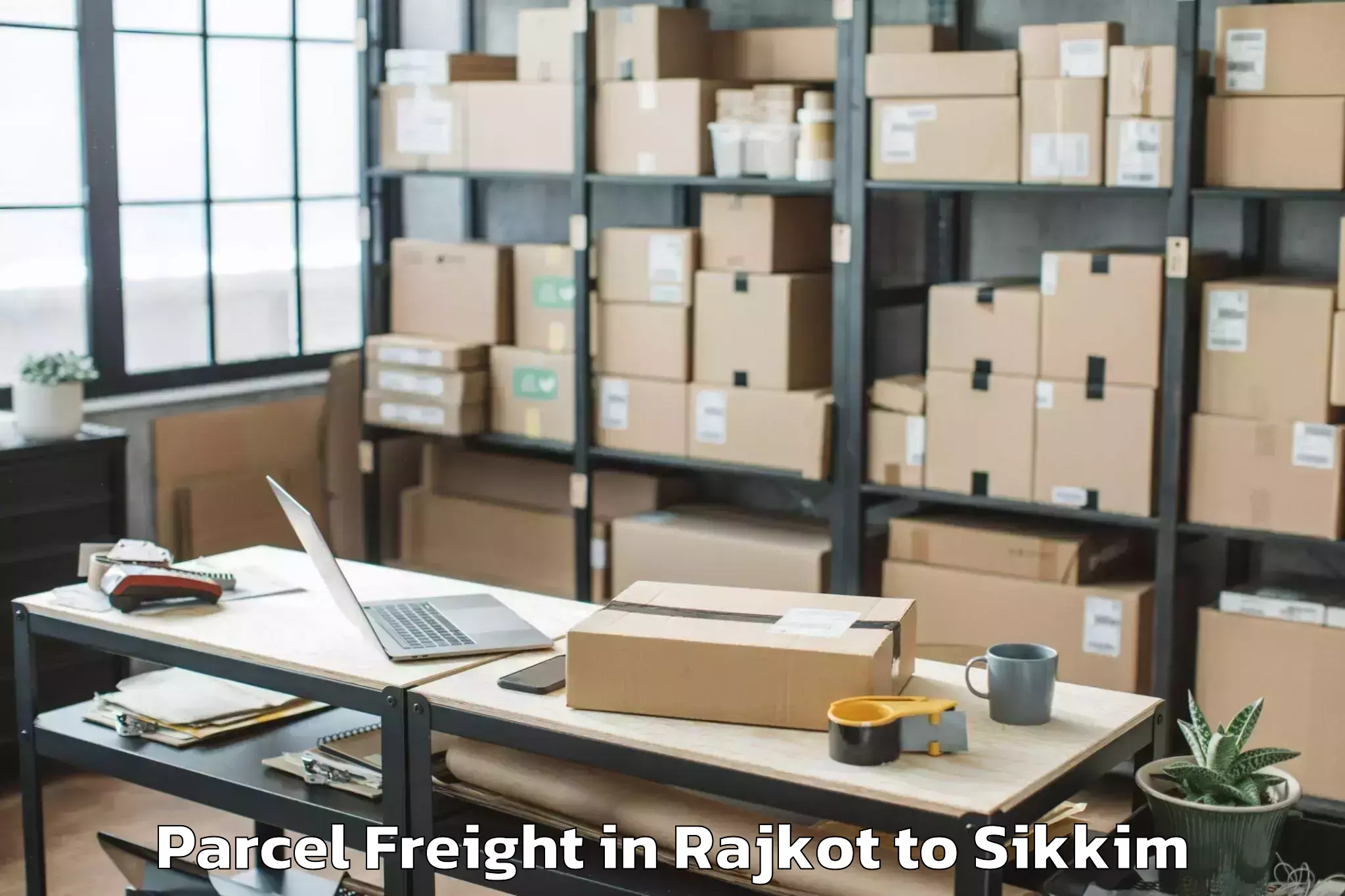 Trusted Rajkot to Ravong Parcel Freight